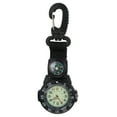 Phlegsive Carabiner Clip Watch for Outdoor Backpacking (Black