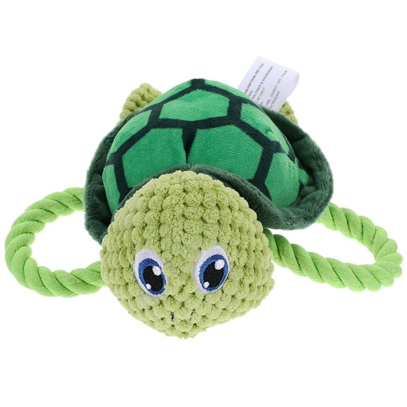 MLINS 1 Set Plush Toy Turtle Shaped Dog Squeaky Interactive Pet Toys For Indoor