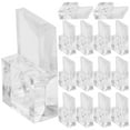 Phlegsive Clear Plastic Mirror Mounting Clips Kit 20 Sets