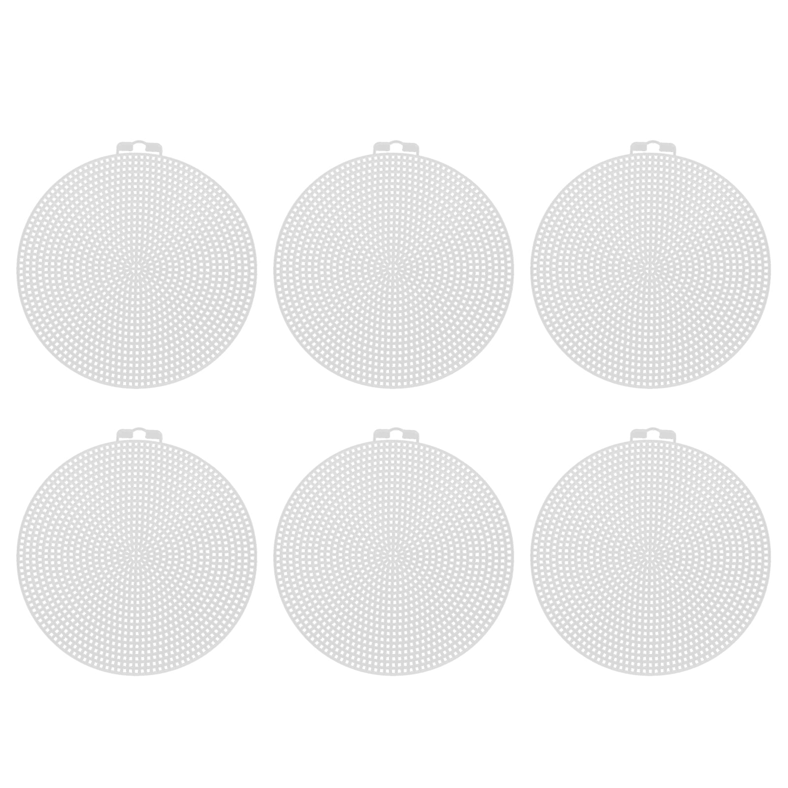 Phlegsive Clear Plastic Round Grid Sheets for Cross Stitch Sewing