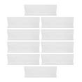Phlegsive Clear Plastic Shelf Dividers for Bookcases, and