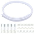 Phlegsive Flexible Ceiling Curtain Track for RV & Bay Window White