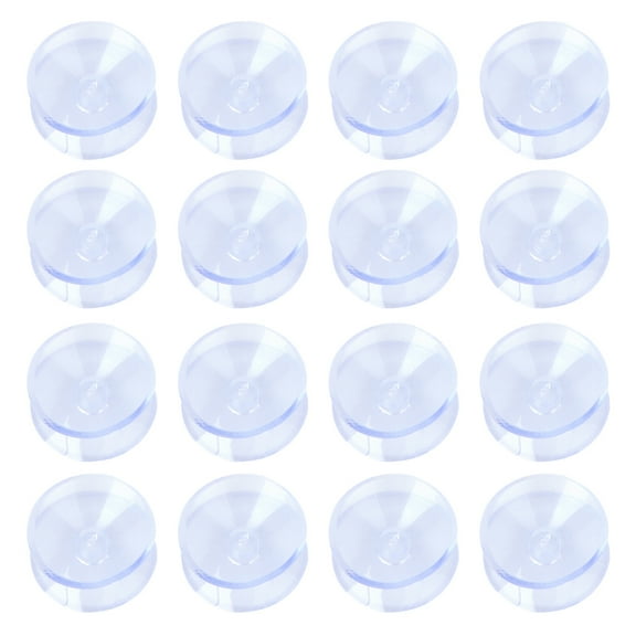 Phlegsive Glass Table Top Anti Slip Bumpers 20pcs Double Sided Suction Cups Non Adhesive Rubber Glass Table Top Grippers Pads