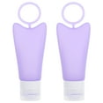 Phlegsive Silicone Travel Bottles Refillable Shampoo Squeezable Small