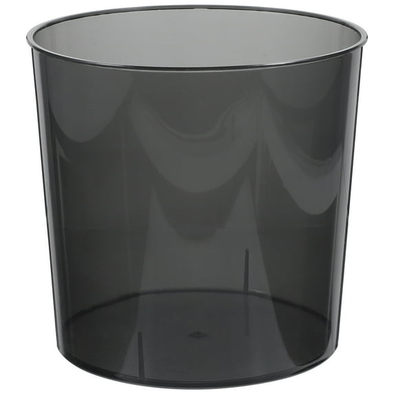 Phlegsive Small Open Top Grey Trash Can for Home Kitchen Office and Car