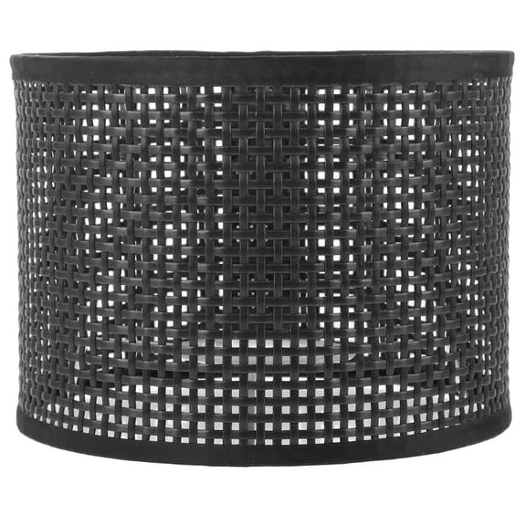 Black Woven Lampshade for Home Use Plastic and Metal Material Fits Table Floor or Pendant Lights 1