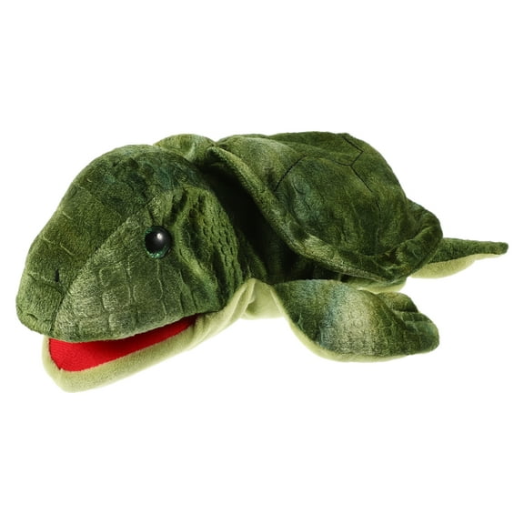 Phlegsive Stuffed Interactive Toy Adorable Turtle Puppet Plaything Story Telling Hand Puppet