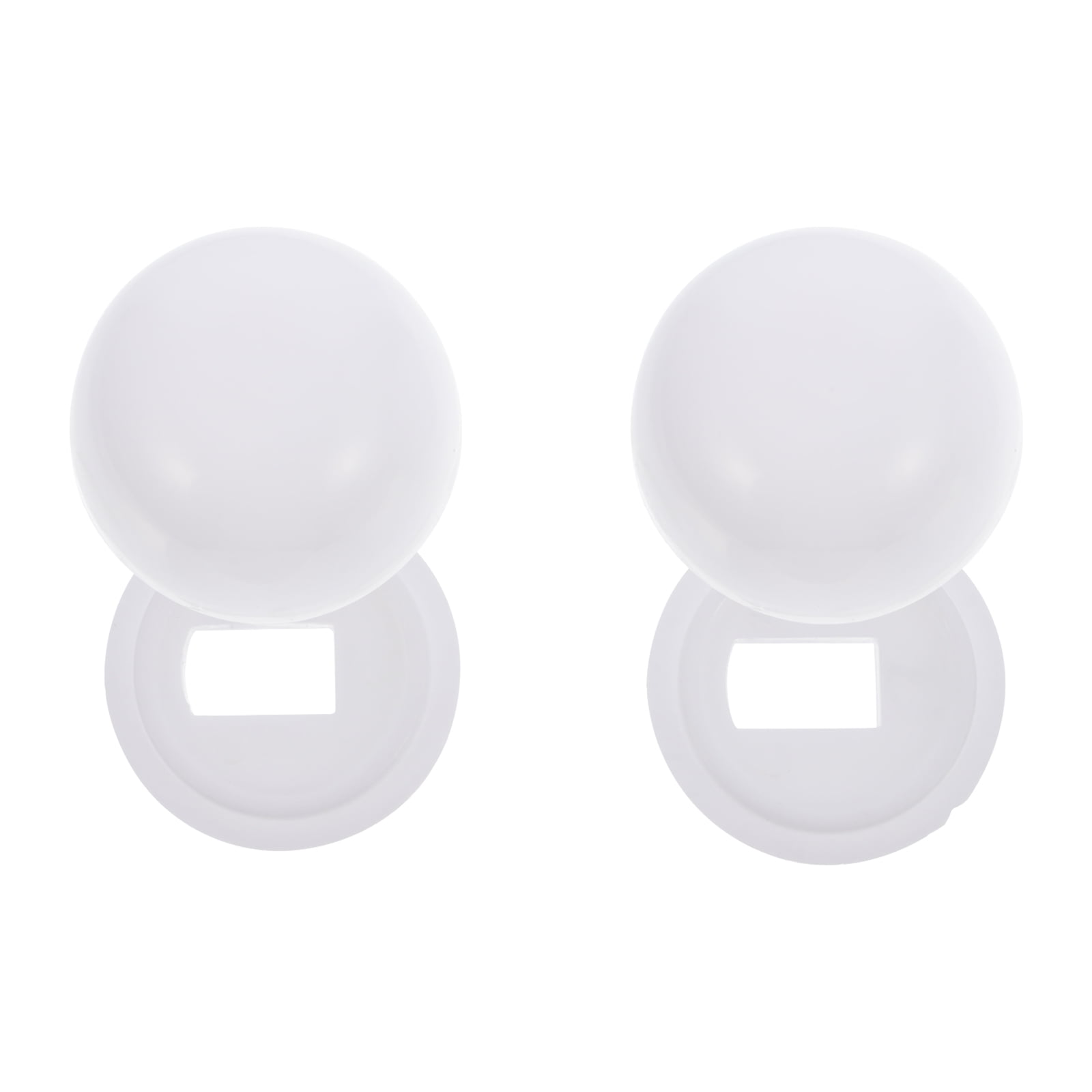 Phlegsive Toilet Bolt Screw Covers White Push Lid Plastic Installation
