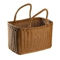 Phlegsive Woven Wicker Baskets with Handles for Picnic, Storage, Market