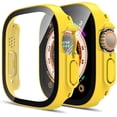 thumbnail image 1 of Phmnkl 2 Pack Hard Case Compatible for Apple Watch Ultra 49mm with 9H Tempered Glass Screen Protector, [Touch Sensitive] [Full Coverage] Slim Bumper Protective Cover for iWatch, 1 of 12
