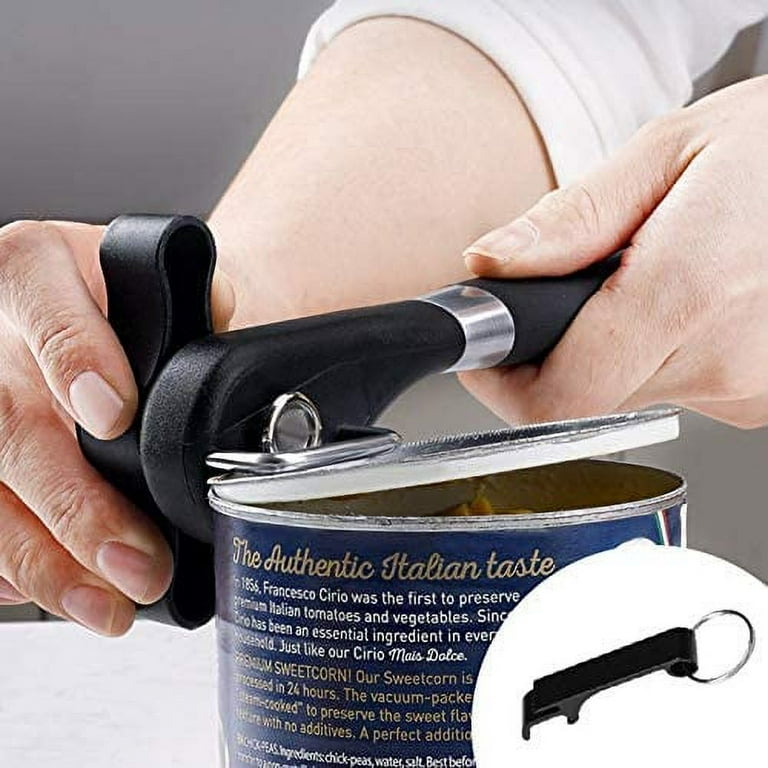 Can Opener Smooth Edge Can Opener Ergonomic Food Grade Stainless Steel  Cutting Can Opener Kitchen Tools Manual Jar opener