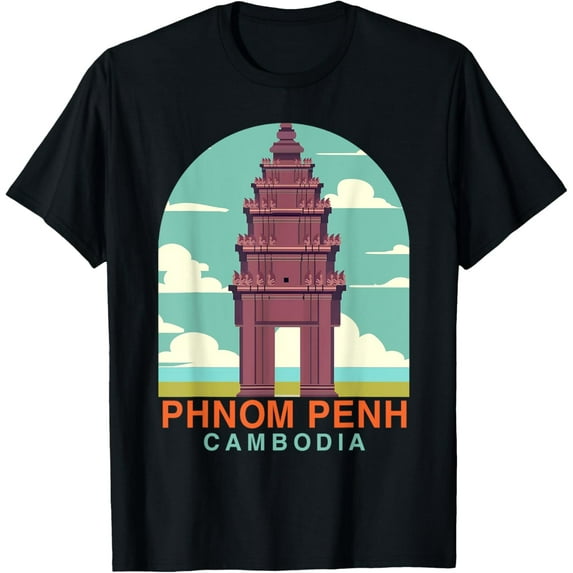 Phnom Penh Travel Adventure Souvenir Phnom Penh Cambodia T-Shirt