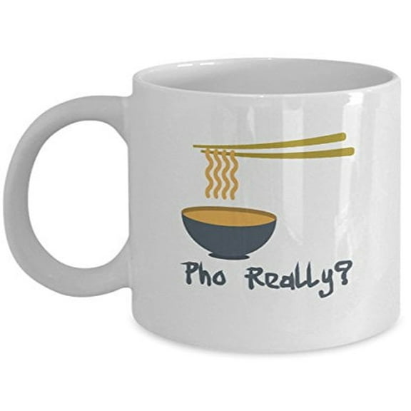 Pho 11 oz Coffee Mug - Noodles Gift White Ceramic