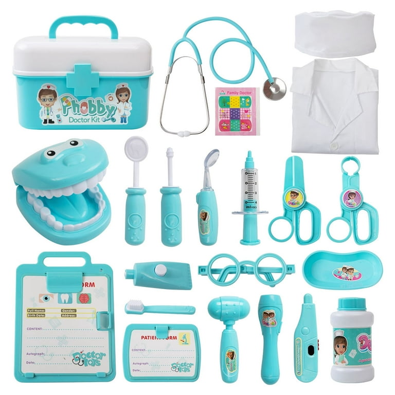 30PCS Doctor Playset Kids Pretend Play Dentist Doctor Kit for Toddler Boys  Girls