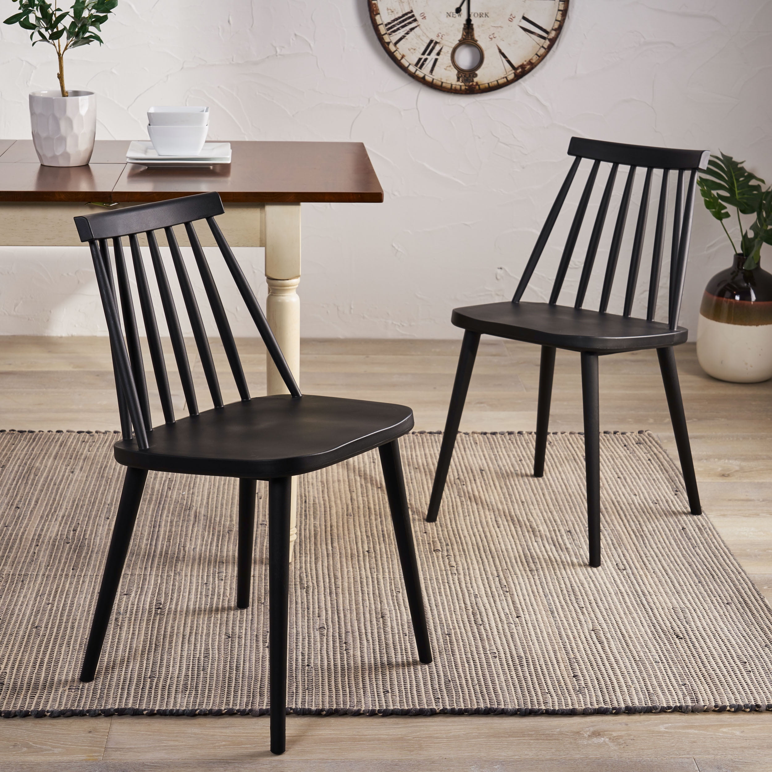 Spindle Dining Safavieh Blanchard Chair Black SAFAVIEH Home