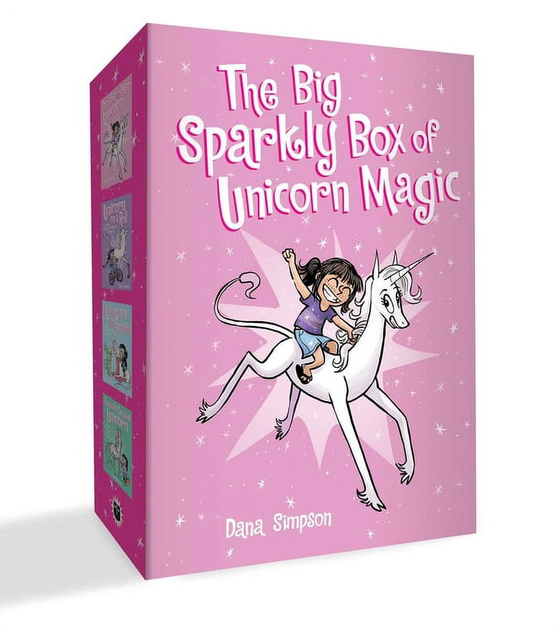 DANA SIMPSON Phoebe and Her Unicorn The Big Sparkly Box of Unicorn Magic: Phoebe and Her Unicorn Box Set Volume 1-4, (Paperback)
