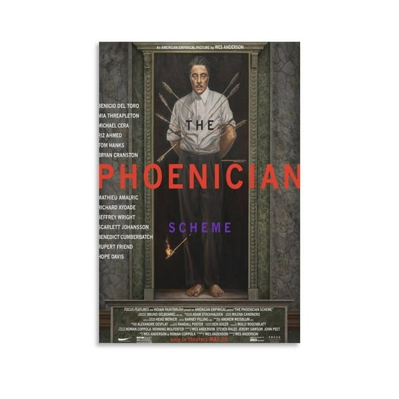 Phoenician Scheme - Blockbuster Movie Poster May 2025 New Movie Poster Canvas Wall Art