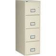 thumbnail image 1 of Phoenix 4-drawer Fire Safe Vertical File Cabinet for letter-sized documents, Off White, 1 of 5