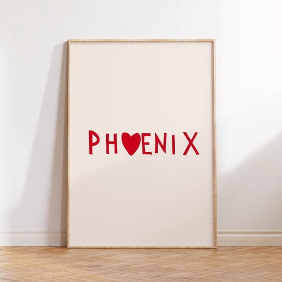 Phoenix AZ Art Print: Home City Poster, Moving Gift, Unframed Paper Poster 8x10in