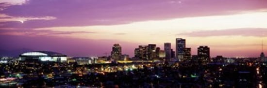 Phoenix AZ Canvas Art - Panoramic Images (36 x 12)