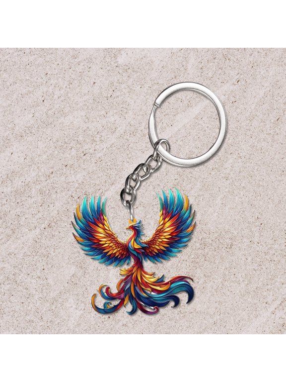 Phoenix Acrylic Keychain, Phoenix Lover Gift, Phoenix Accessories, Phoenix Gift, Gift For Phoenix Lover