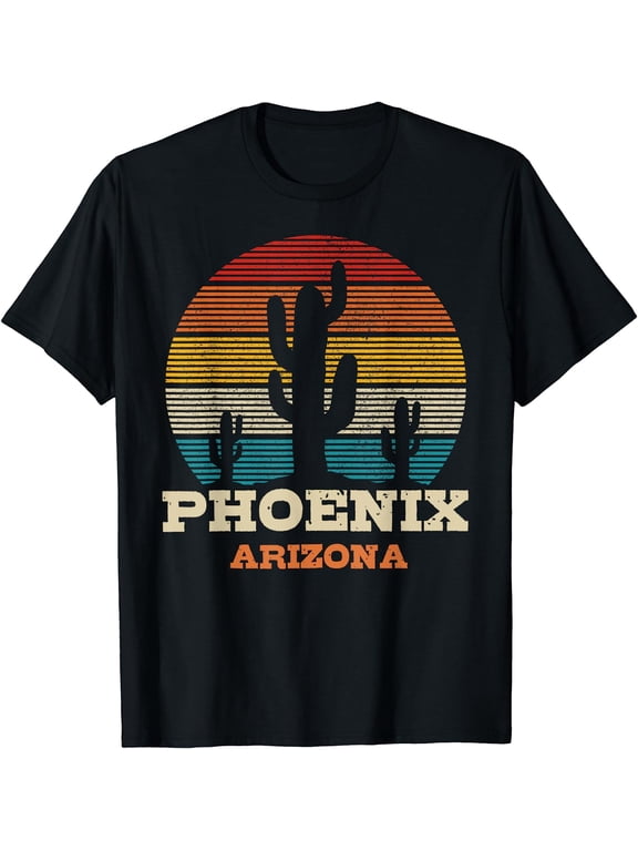 Phoenix Arizona Cactus Vintage Retro Desert Souvenir Gift T-Shirt