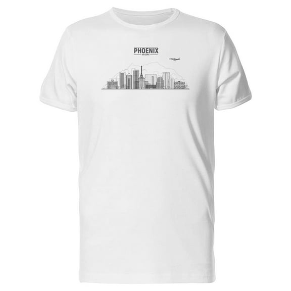 Phoenix Arizona City Landscape T-Shirt Men -Image by Shutterstock, Male Large