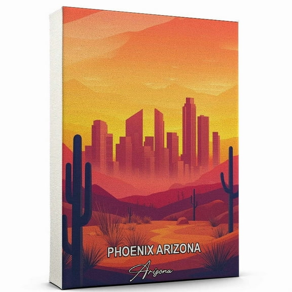 Phoenix Arizona Travel Global Destination Canvas  Arizona Canvas  Celebrate Your Favorite Destination  A Sophisticated Touch to Any Room