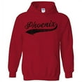 thumbnail image 1 of Phoenix Baseball Script - Hometown Pride, Pitcher Hoodie - X-Large - Red, 1 of 6