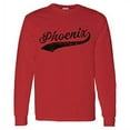 thumbnail image 1 of Phoenix Baseball Script - Hometown Pride, Pitcher Long Sleeve T Shirt - Medium - Red, 1 of 6
