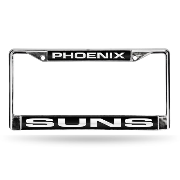 Phoenix Basketball Suns Chrome Metal License Plate Frame Holder
