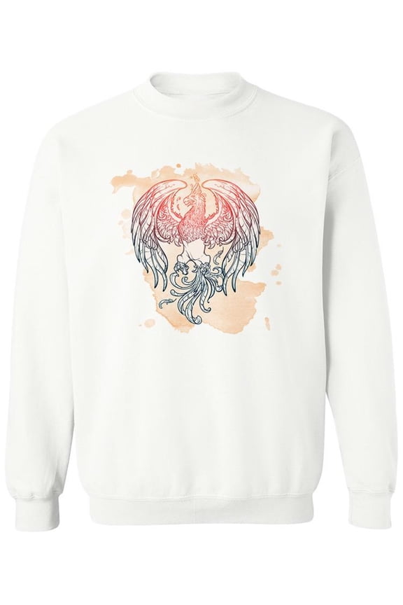 Phoenix Bird Sweatshirt Men -Image by Shutterstock, Male 4X-Large