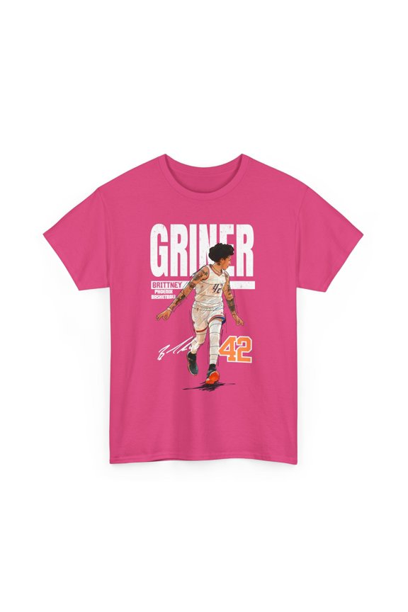 Phoenix Brittney Griner #42 Cartoon Basketball fan Gifts Unisex Cotton Tee