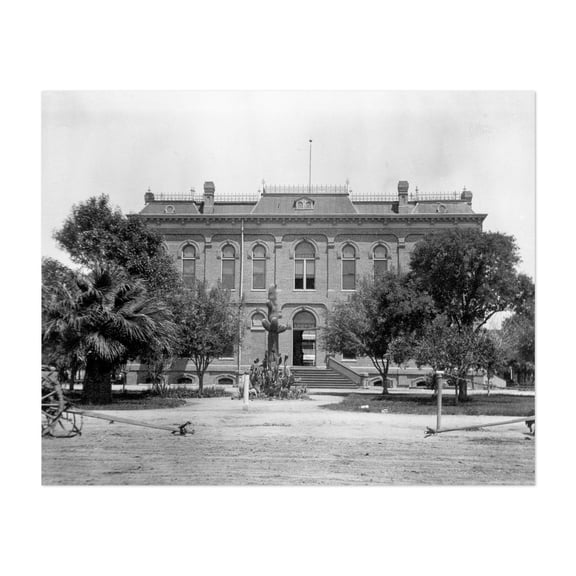 Phoenix City Hall - Phoenix Arizona Photography Vintage Architecture Black and White Cactus Victorian Rural Unframed Wall Art Print 4 x 6 inches