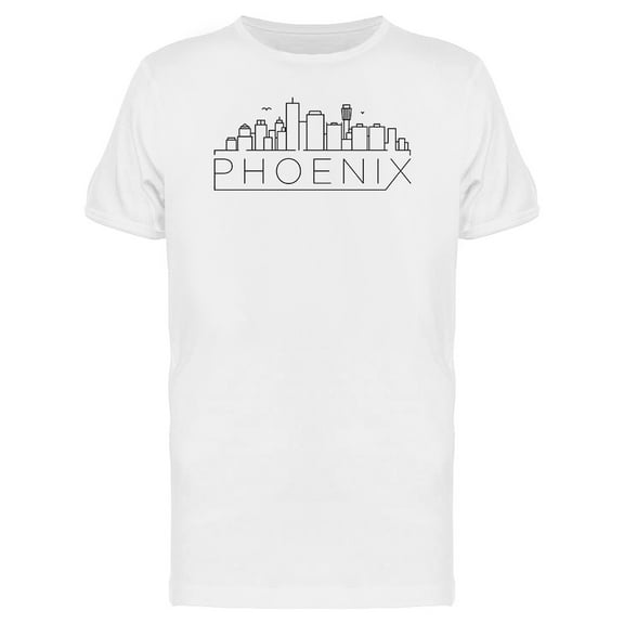 Phoenix City Skyline Landmark T-Shirt Men -Image by Shutterstock, Male Medium