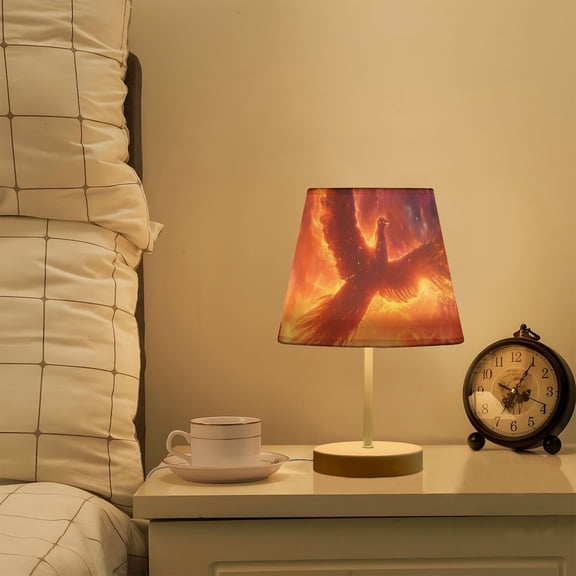 Phoenix Clouds LED Desk Lamp Table Lamp USB Bedside Nightstand Small Lamp for Bedroom Living Room Kids Room