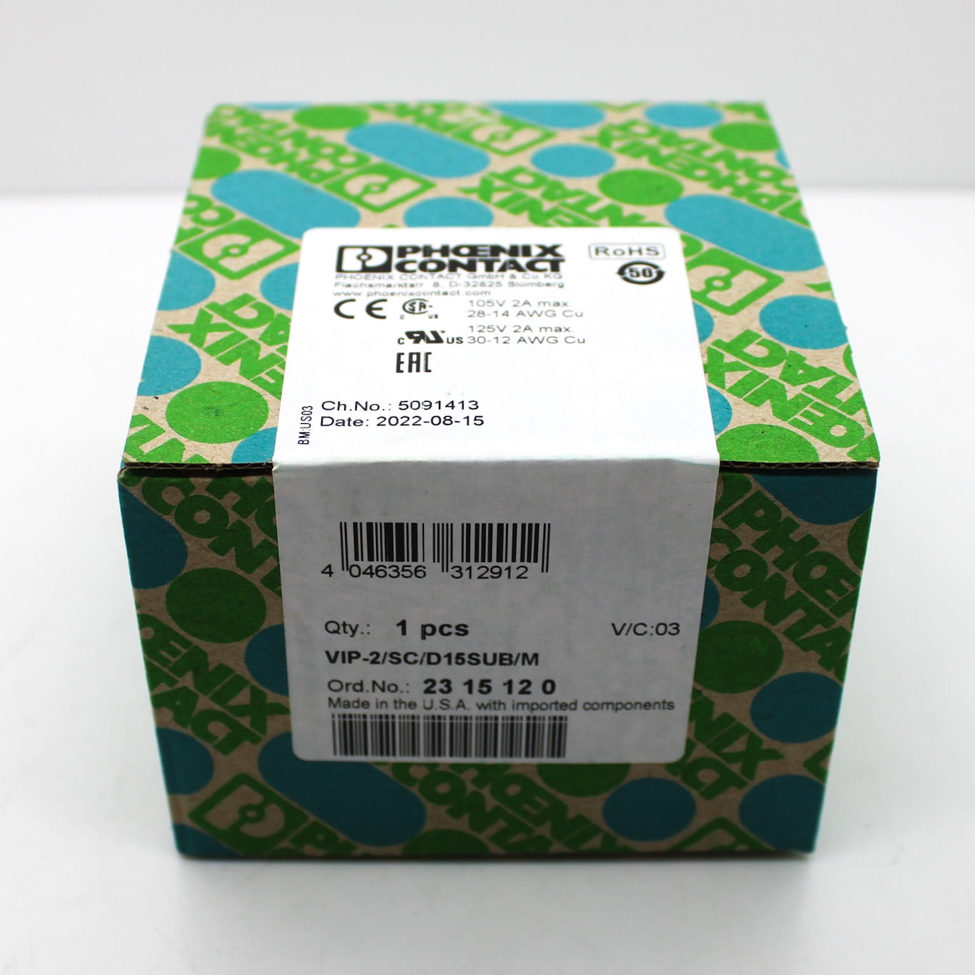 Phoenix Contact 15P Terminal Block Interface Modules VIP-2/SC/D15SUB/M 2315120