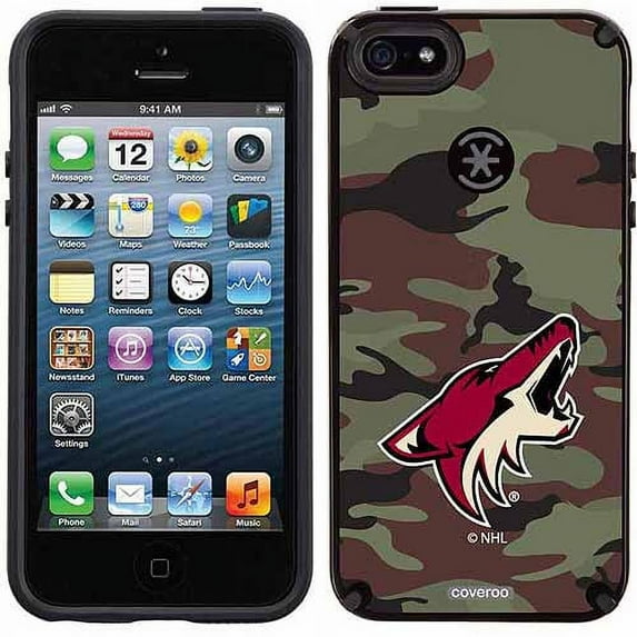 Phoenix Coyotes Traditional Camo Design on Apple iPhone 5SE/5s CandyShell Case by Speck