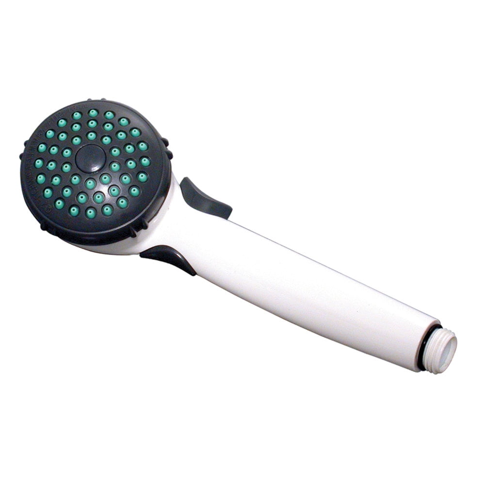 Phoenix Faucets by Valterra PF276038 Single-Function Handheld Shower Head with Trickle Shut-Off - White