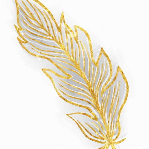 Phoenix Feather 1 Poster Print by Kimberly Allen (24 x 24)