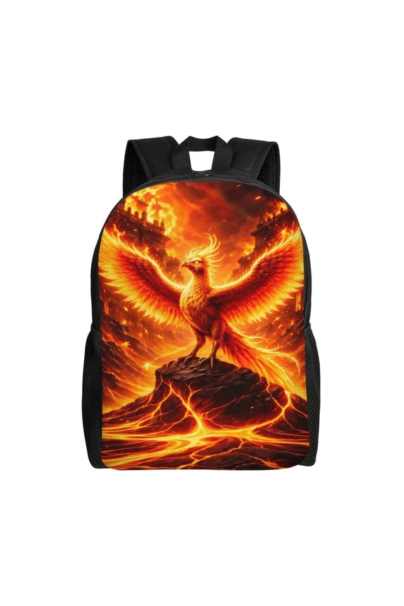 Phoenix Fire Backpack Large Capacity Laptop Bag for Men and Women