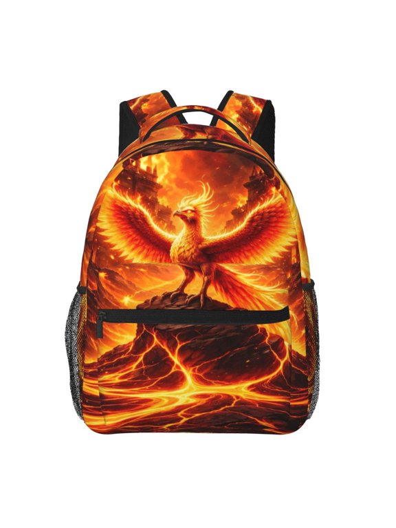 Phoenix Fire Backpack Lightweight Rucksack Travel Bag for Men and Women