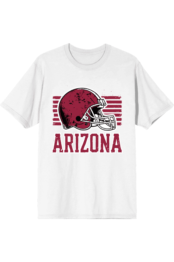 Phoenix Football Adult White Crew Neck Short Sleeve Tee-XS