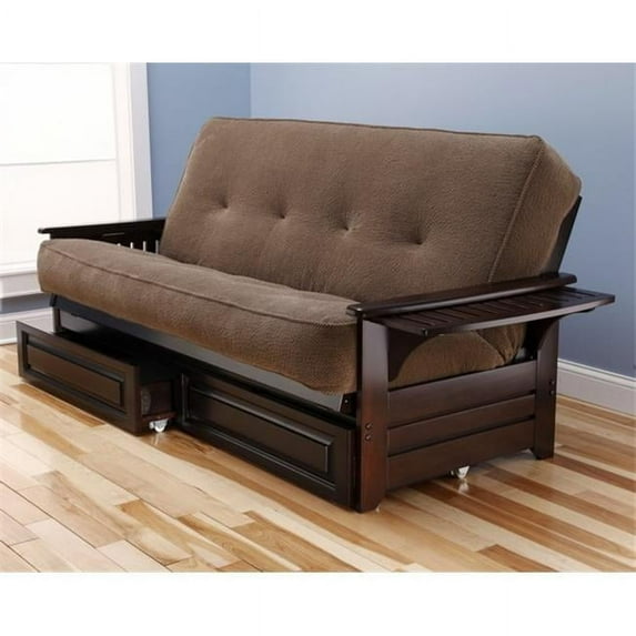 Phoenix Frame Marmont Mocha Mattress & Storage Drawers, Light Brown - Light Brown