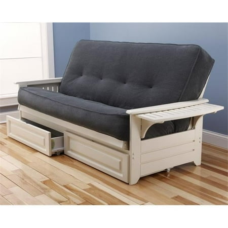 Phoenix Frame Marmont Thunder Mattress & Storage Drawers, Blue - Blue