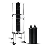 PHOENIX GRAVITY 1.5 Gallon Stainless Steel Gravity Water Filter | AISI 304 | NSF/ANSI 42 & 372 Certified 2 Smart Carbon Cartridges & Stainless Steel Stand Included No Electricity or Plumbing Needed