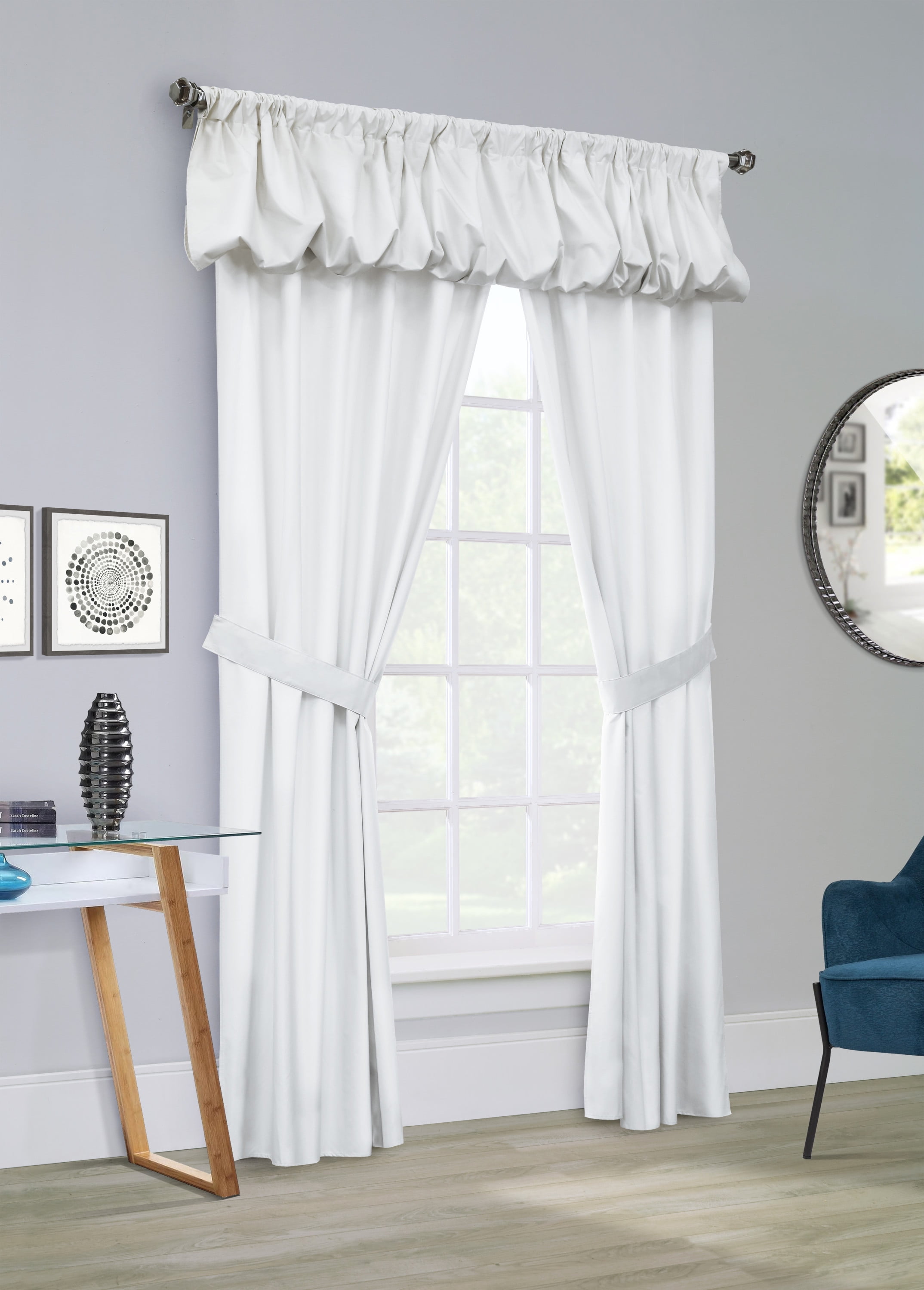 Phoenix Insulated All-in-One Window Dressing Set 80" x 63" in White