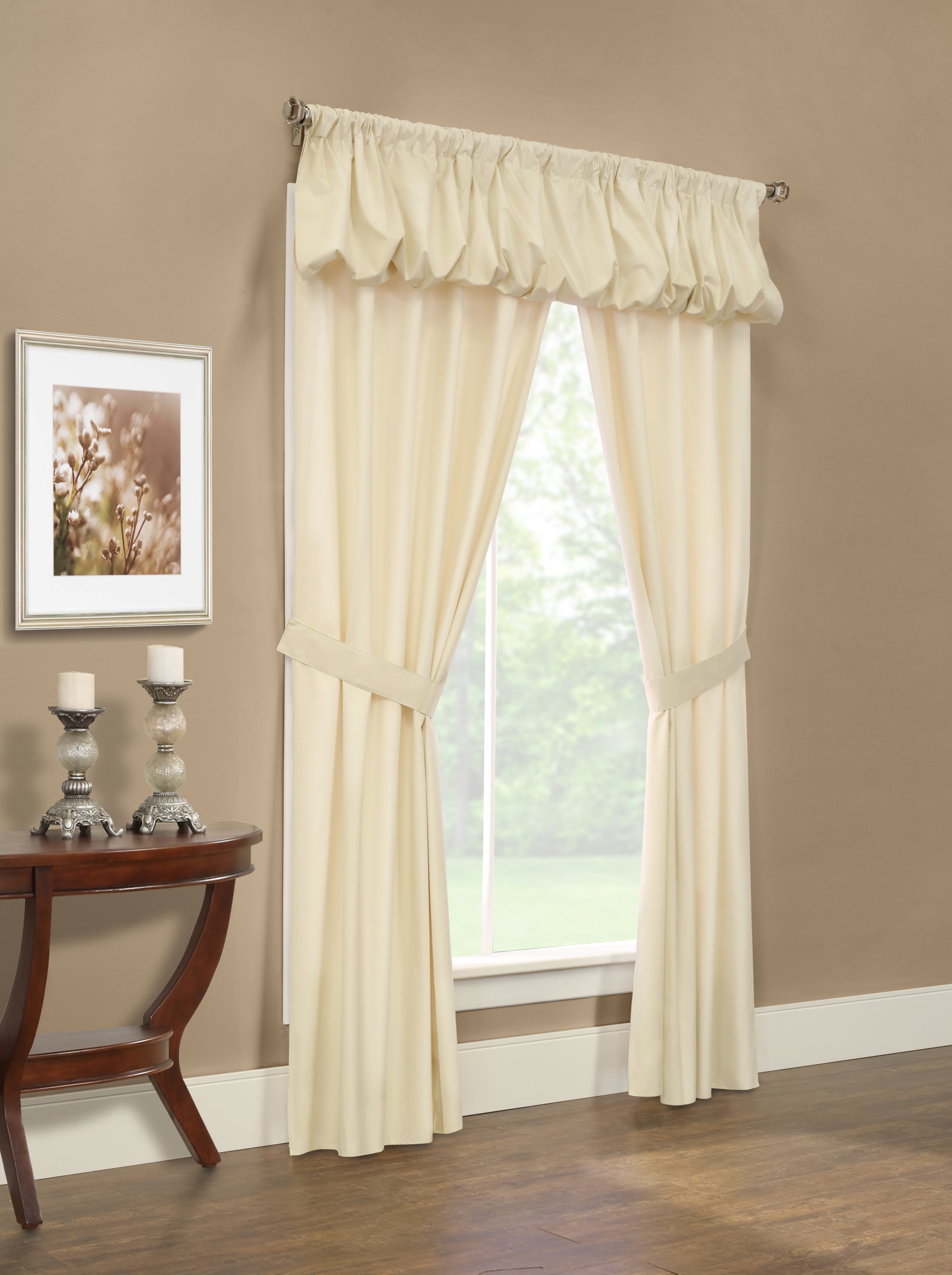 Phoenix Insulated All-in-One Window Dressing Set 80" x 84" in Ivory