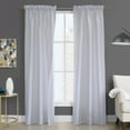 thumbnail image 1 of Phoenix Insulated Room Darkening Solid Curtain Panel Pair each 40" x 63" in White, 1 of 2