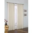thumbnail image 1 of Phoenix Insulated Tab Top Solid Curtain Panel Pair each 40" x 84" in Ivory, 1 of 1